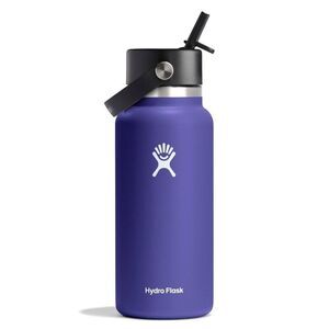 Hydro Flask -  32oz Wide Mouth Flex Straw Water Bottl Phantom